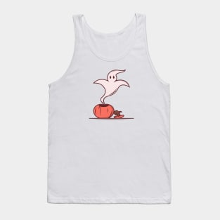 Ghost Genie and Pumpkin Tank Top